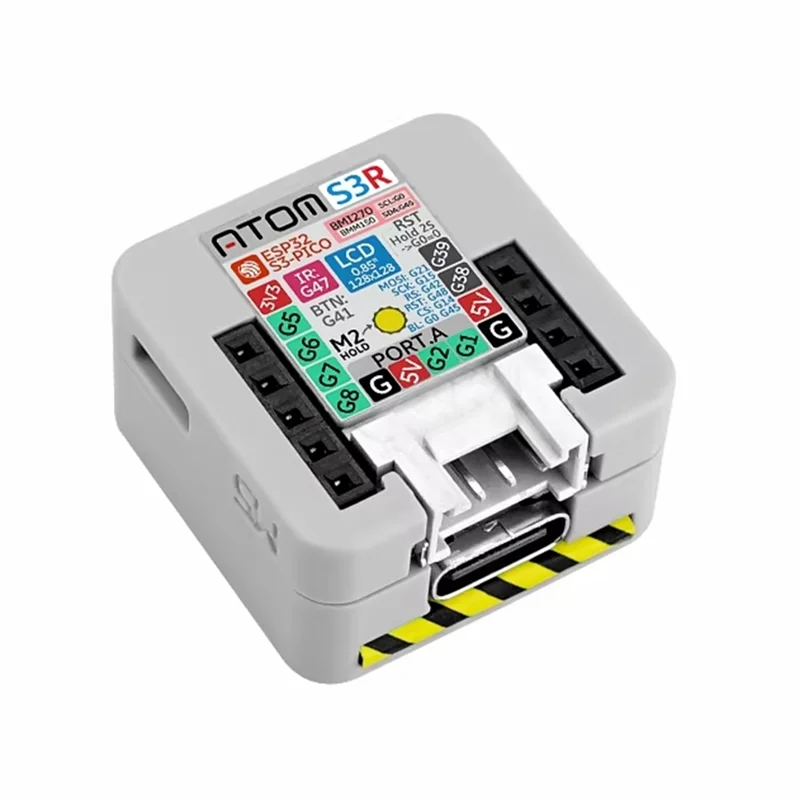 

A45F-ATOMS3R Highly Integrated Programmable Controller With ESP32-S3 0.85-Inch IPS Screen Built-In Wifi For Iot Applications