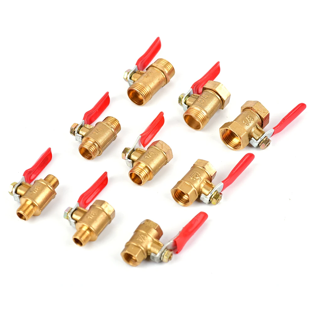 Brass small ball valve 1/8