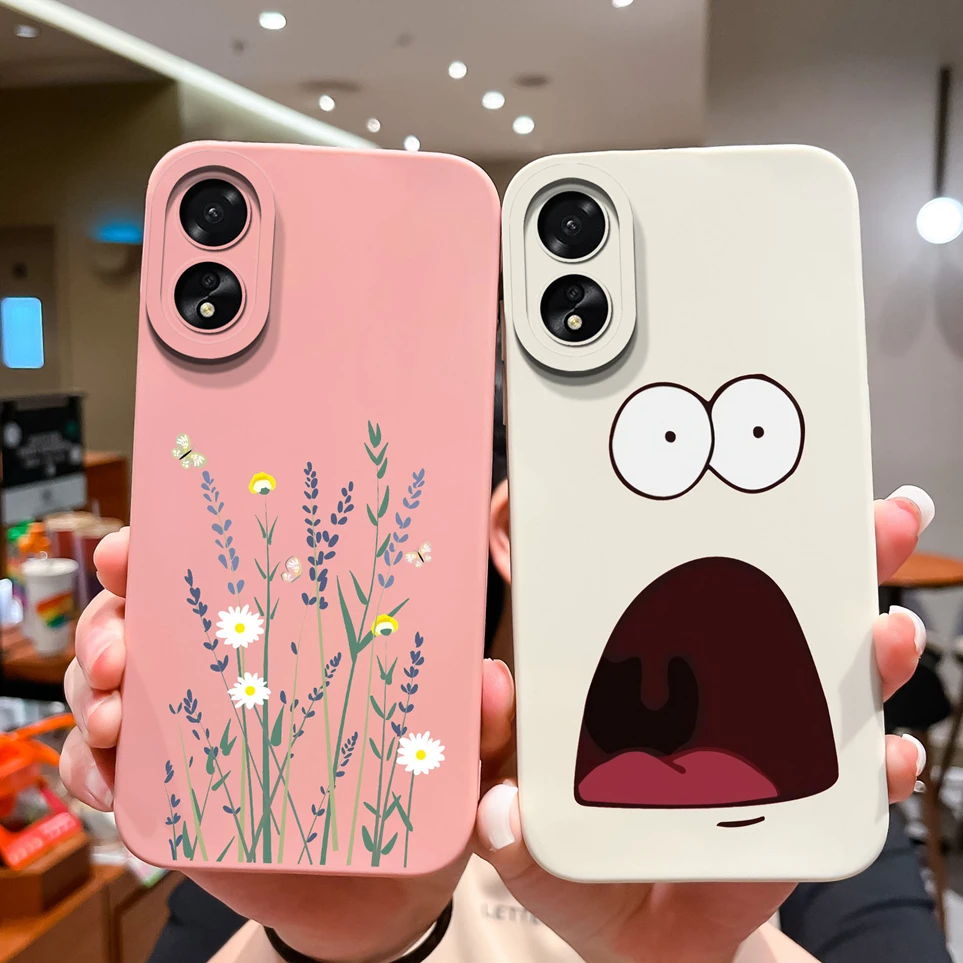 Luxury Coque For OPPO A38 4G Cute Cartoon Dinosaur Soft Silicone Cases Camera Protection Cover For OppoA38 CPH2579 6.56