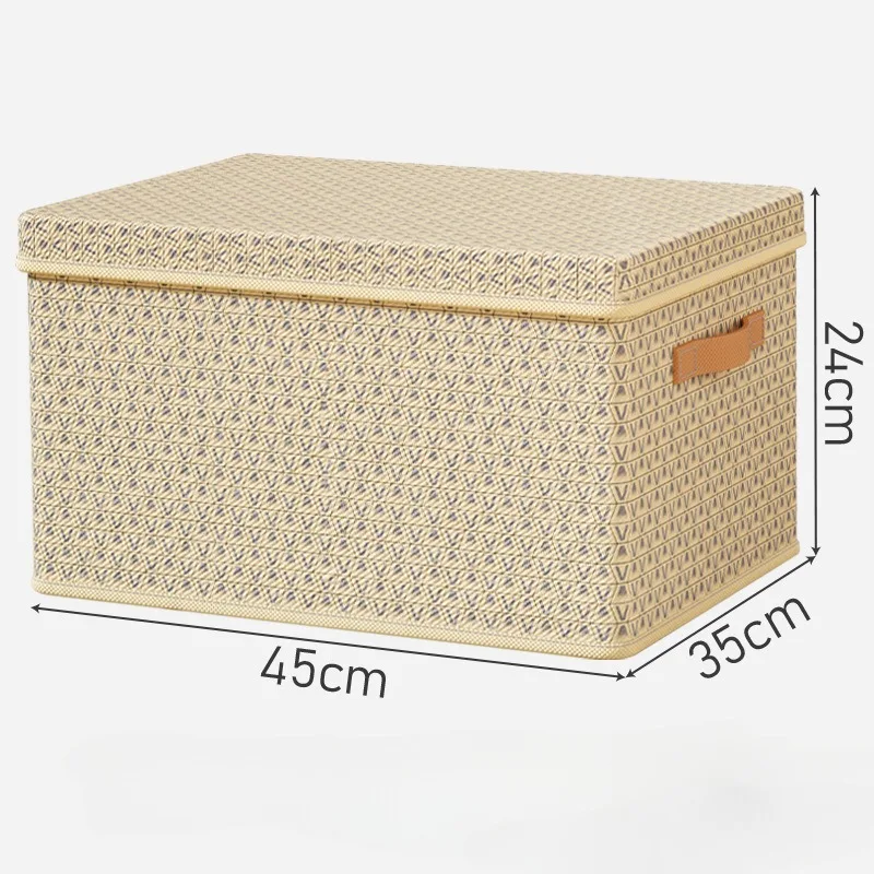 Clothes Quilt Storage Box Thickened Hardboard Folding with Lid Storage Box Trousers Storage God Household Dormitory Storage