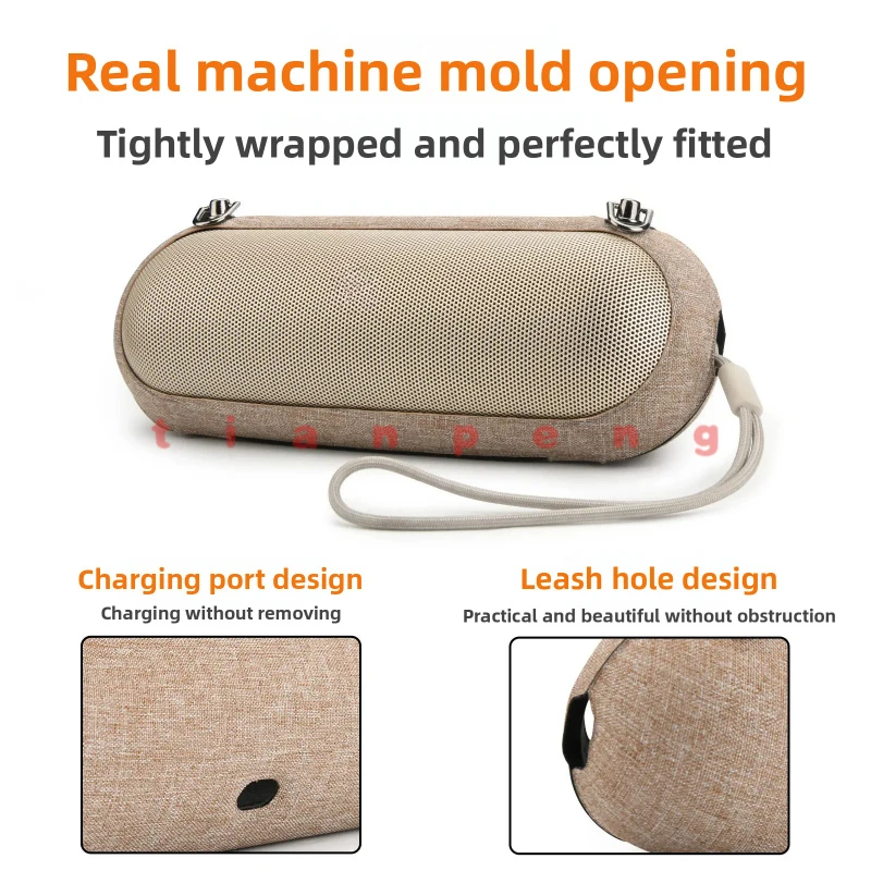 For Beats (Pill 2024) Speaker Pouch Hard Storage Case rigid eva shell buffer external impact firmly steadily outdoor camping