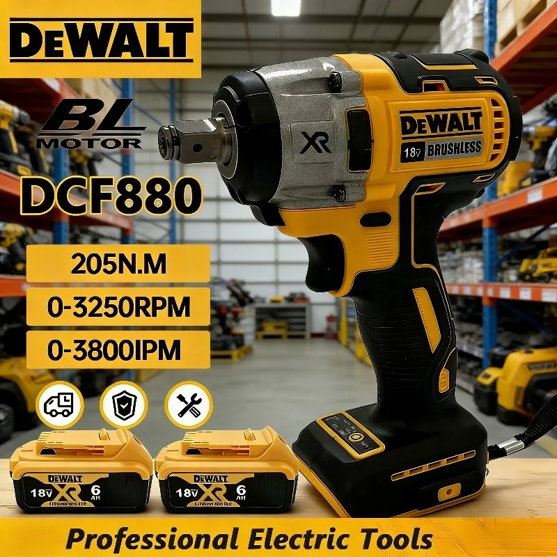 

Беспроводной ударный гайковерт Dewalt DCF880, 3250 об/мин, 205 Н·м, бесщеточный, с LED-подсветкой, для домашнего ремонта
