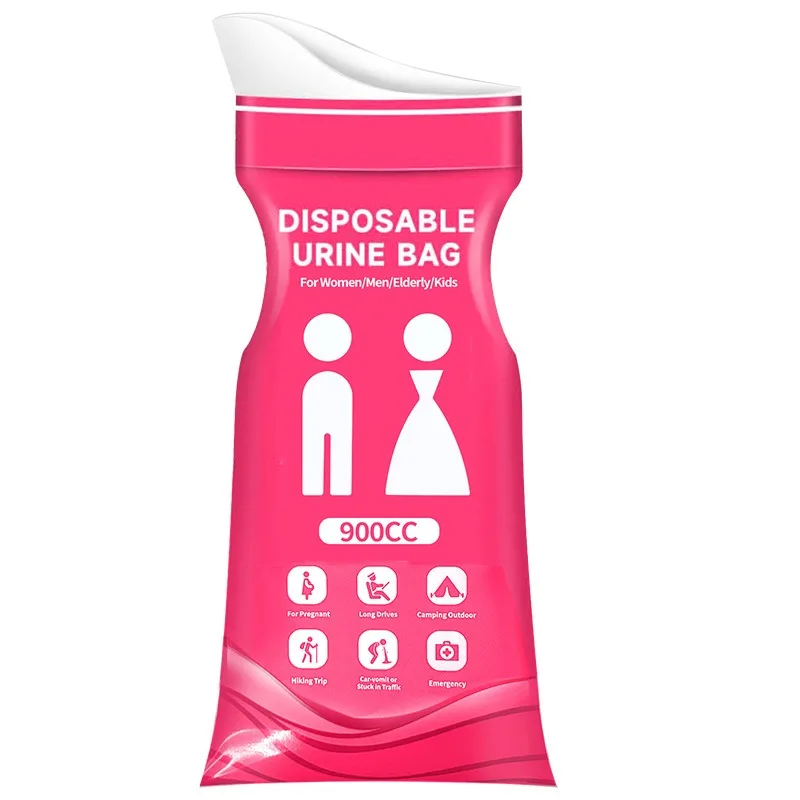 Emergency urine bag Unisex outdoor travel High-speed traffic jam Portable toilet urination artifact