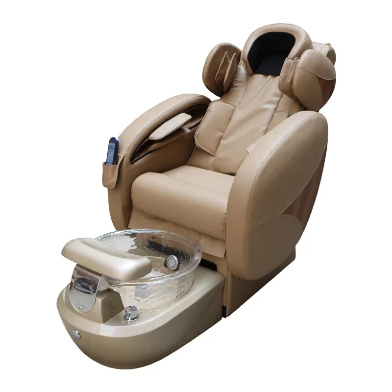 Healthtec Hot Luxury Full Body Massage Manicure Sillon Pedicure Spa Chair For Nail Salon