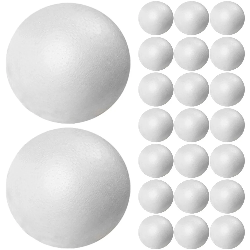 

100 Pcs Foam Kit 6cm Round Unfinished Blank Crafting Material for Christmas Tree Wedding Decor Multi Functional Safe