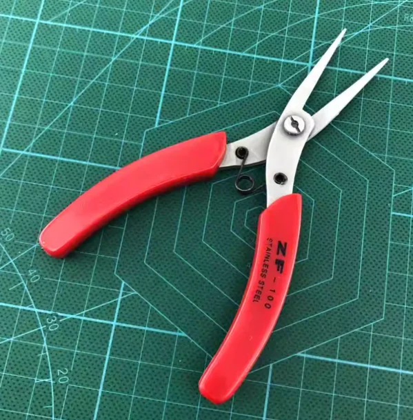 Precision Stainless Steel Diagonal Cutting Pliers with Offset Jaw for Electronics and Jewelry Making