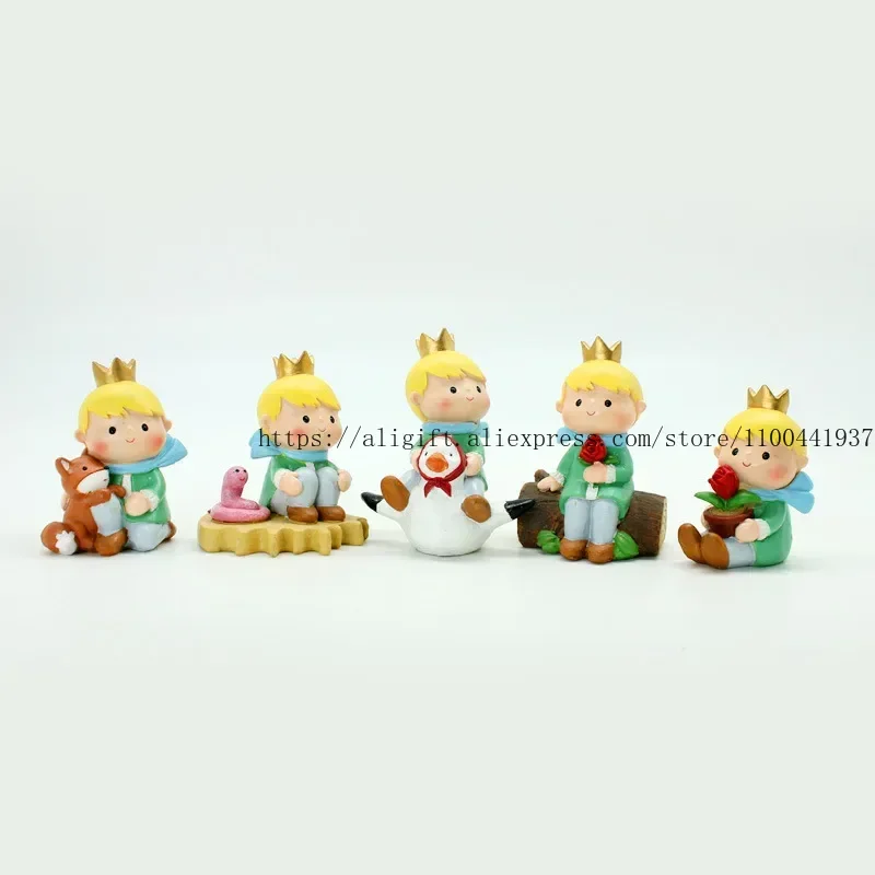Creative Gift Birthday Cake Decoration Cartoon Little Prince Themed Accessory Set for Child\'s Milestone Celebration