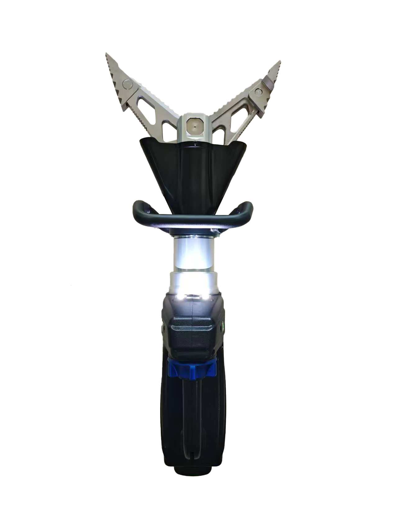 Cortador y esparcidor de batería con conector de vida de rescate de emergencia