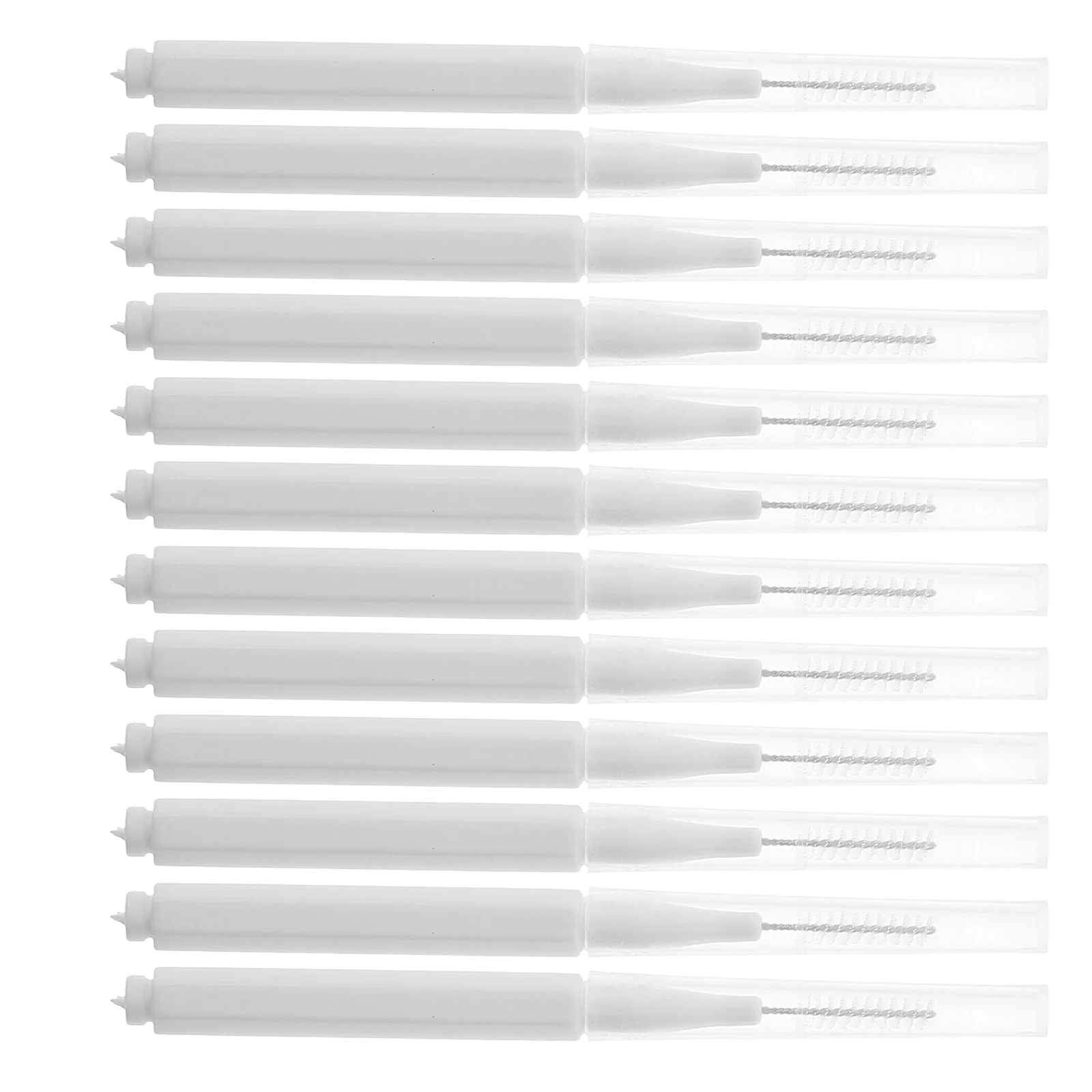 

12 Pcs Toothbrush Cleaner Tools for Effective al Hygiene Toothpaste Residue Removal Interdental Brushes Bottle Cleaners Plastic