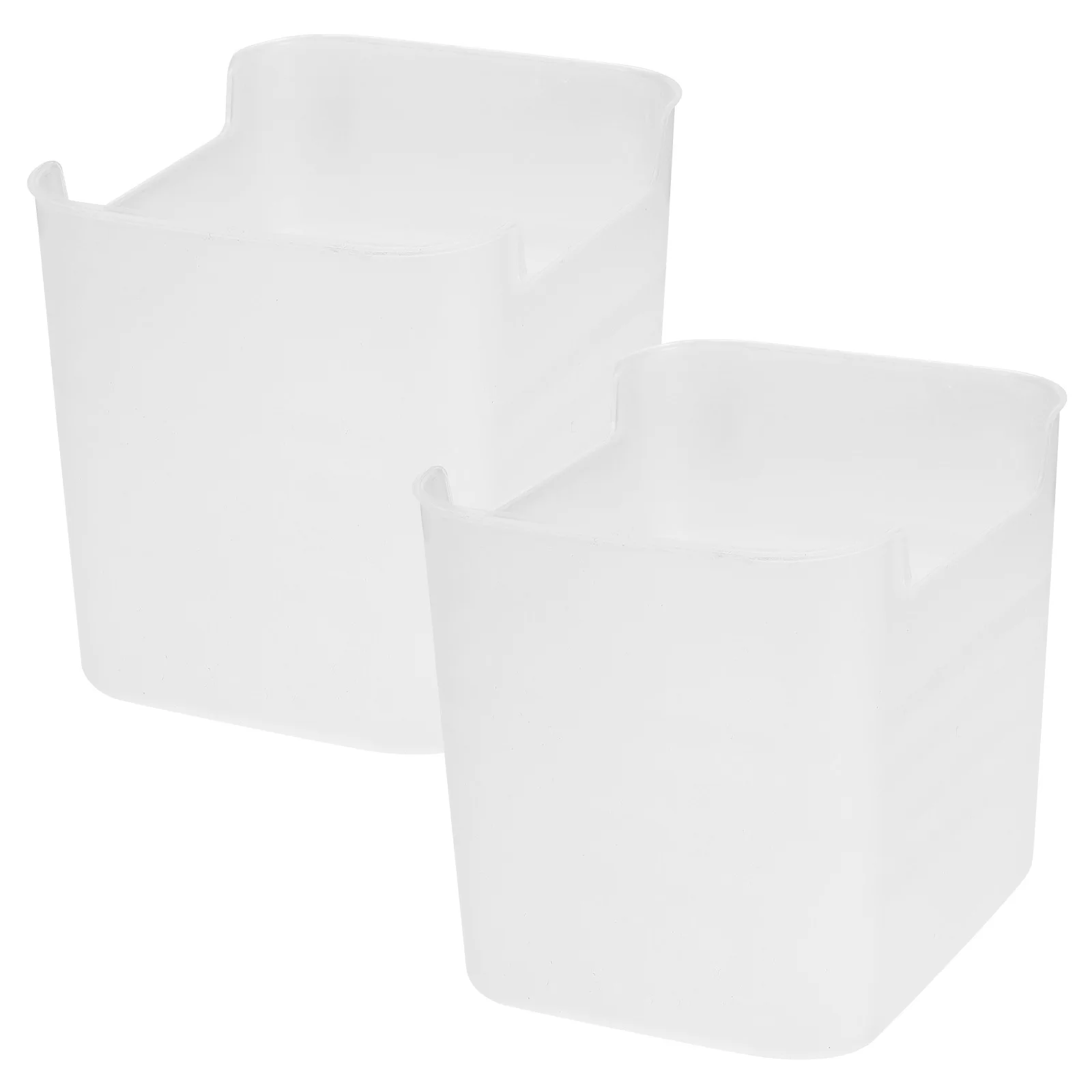 

2Pcs High Transparency Fridge Organizer Refrigerator Side Door Storage Box for Produce Strawberry Berry Container Space Saving