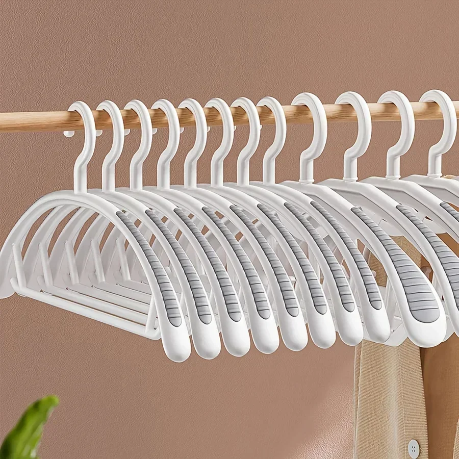 2/10/14pcs Household Non-slip Hanger, Thick And Wide Shoulder Plastic Drying Rack, Used To Hang Clothes Wholesalers