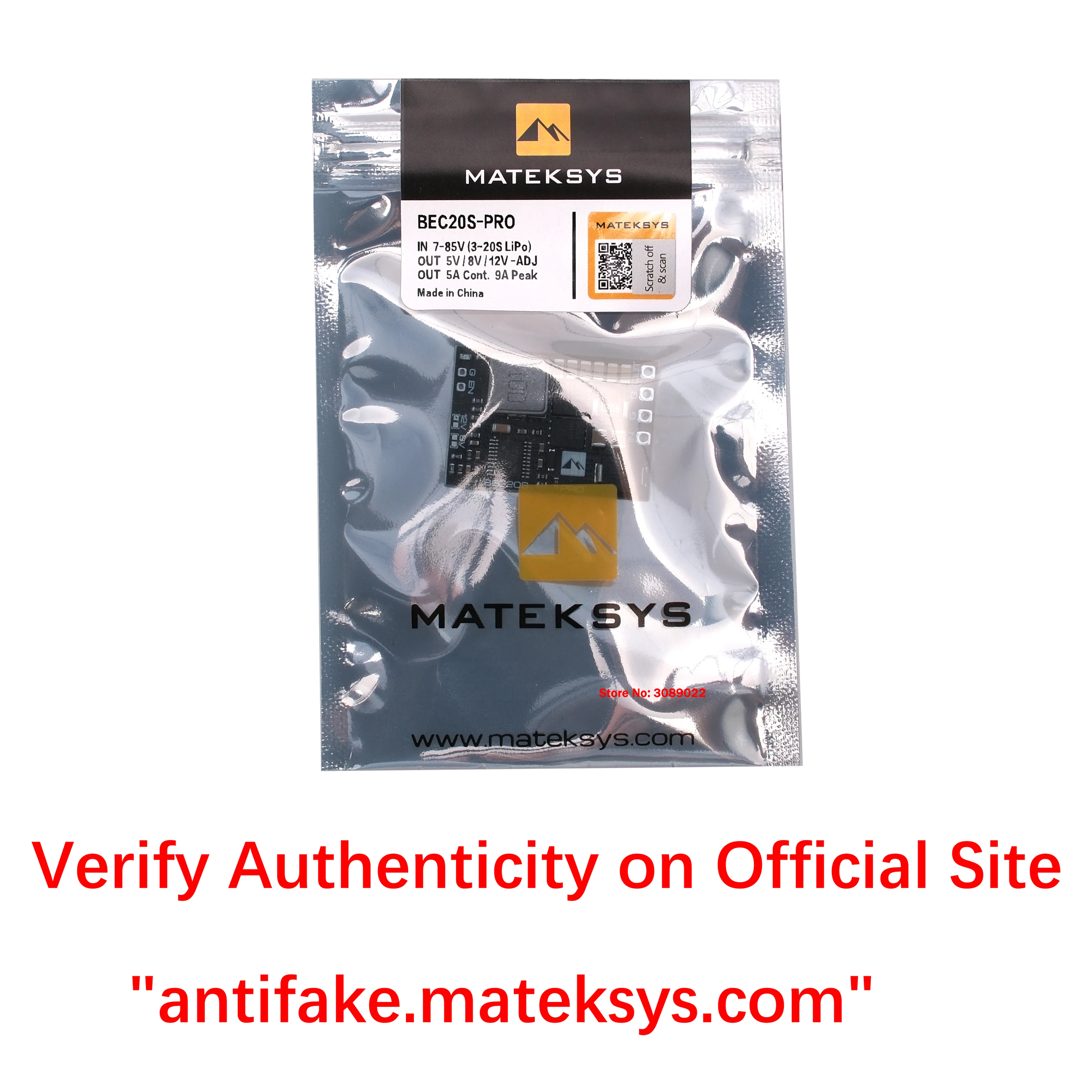 Matek Systems BEC20S-PRO 7-85V TO 5V/8V/12V-5A Voltage Regulator BEC Power Module PDB For FPV RC Fixed Wing Multi-rotor Drone‌