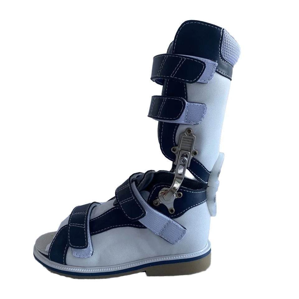 High-Top Buckle Black Arch Support Orthotic Shoes For Children's Fracture Rehabilitation Equipment