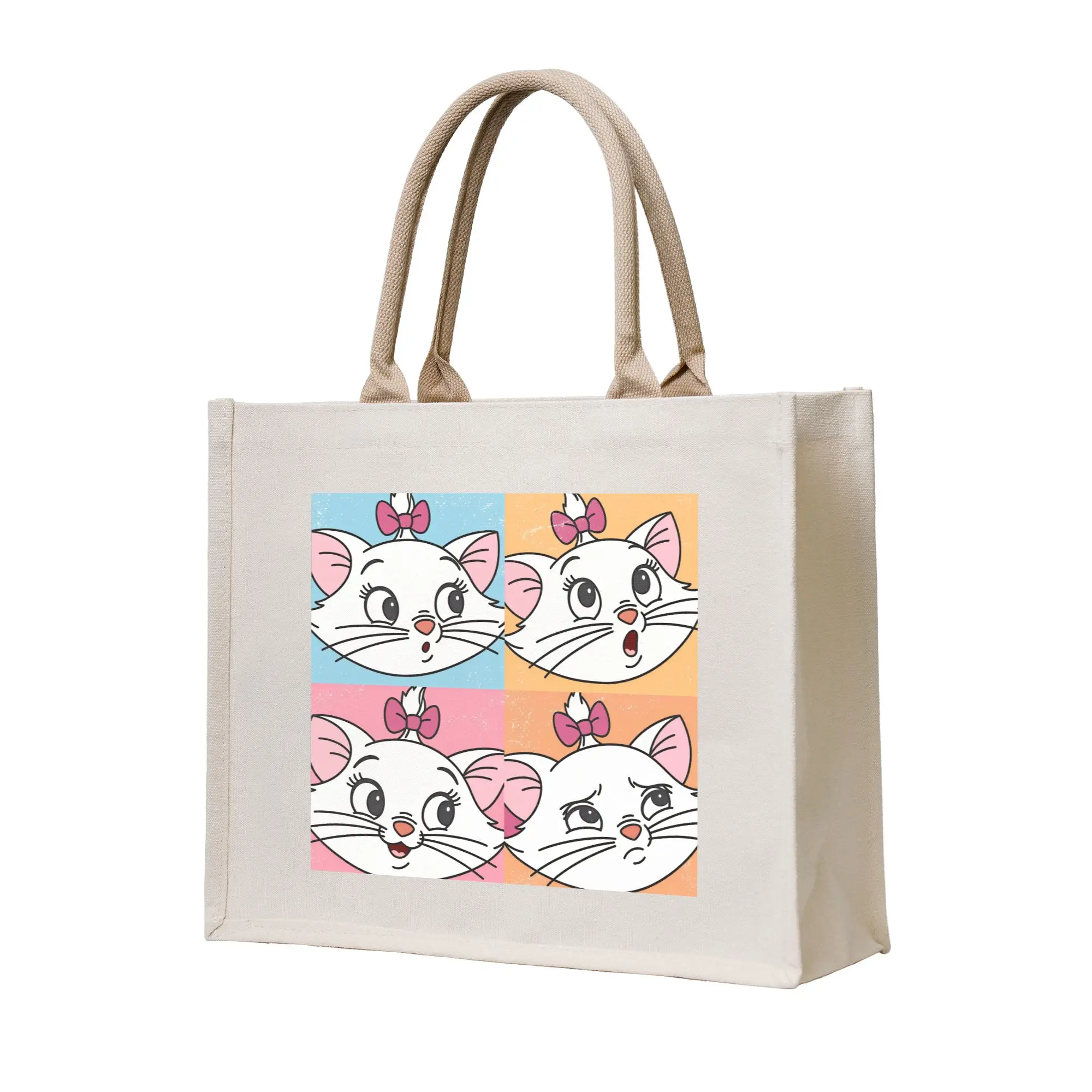 

Сумка-шоппер The Aristocats M-Maries Cat для покупок, женская модная сумка через плечо, вместительная сумка-тоут