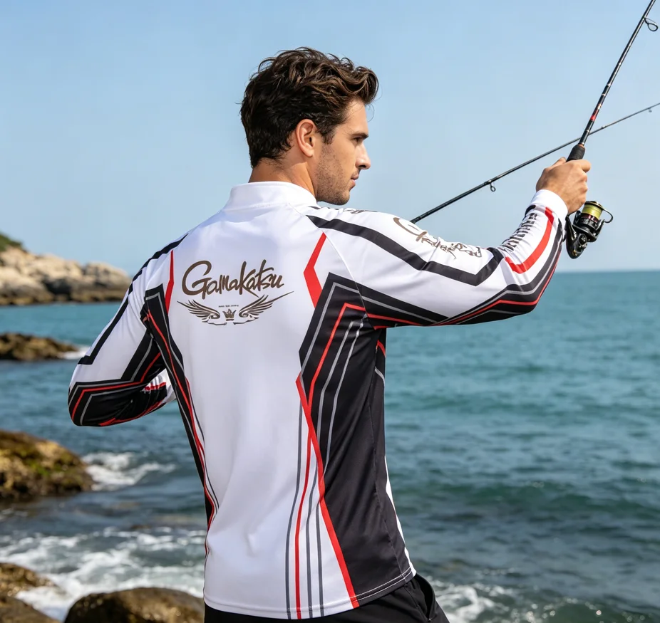 

New Autumn Men Fishing Clothing Long Sleeve Quick Dry Anti Uv Hiking Fishing Shirts Hooded Outdoor Sport Fishing Wears