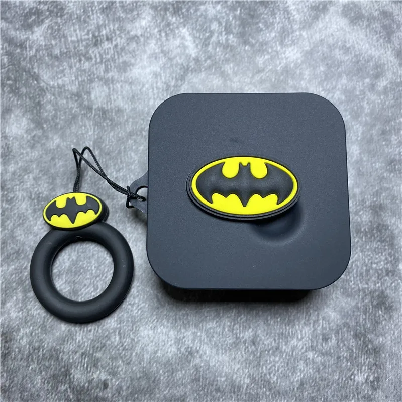 Étui pour écouteurs sans fil en silicone, boîte de chargement, coque de protection avec lanière, dessin animé Marvel, housse pour rien d\'oreille, 3,