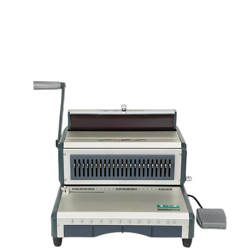 2:1 Pitch Heavy-Duty Wire Binding Machine–Compact Coil Binding Machine–Double-Wire Desk Calendar Binding Machine