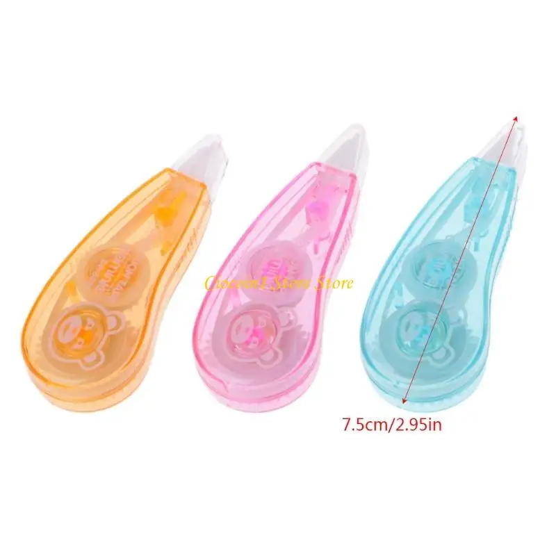 A3PC Fita Corretiva Portátil Escola Material Escritório Rolos Correção Simples