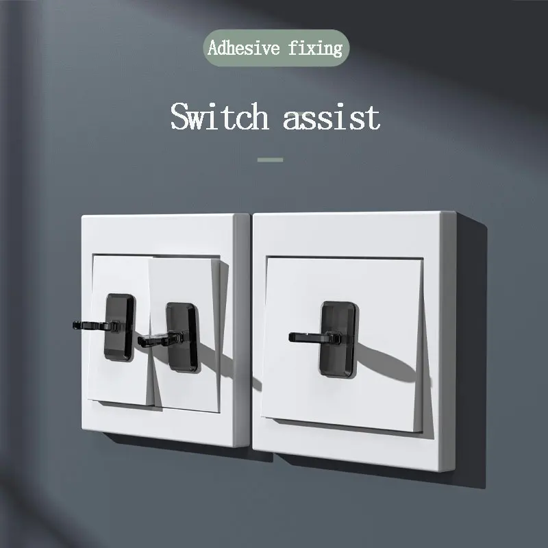 Sticky Indoor Panel Button Lever Switch Artifact Switch Presser Light Off Switch Auxiliary Switch Sticker 10PC 3 Colors Optional