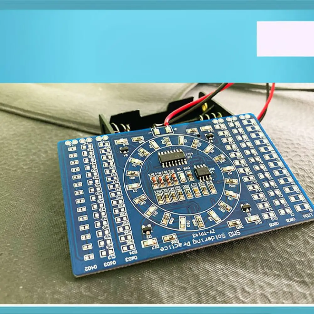 kit-diy-de-luz-led-rotativa-da-zhongyin-technology-placa-de-pratica-de-soldagem-smd-conjunto-de-projetos-de-treinamento-eletronico