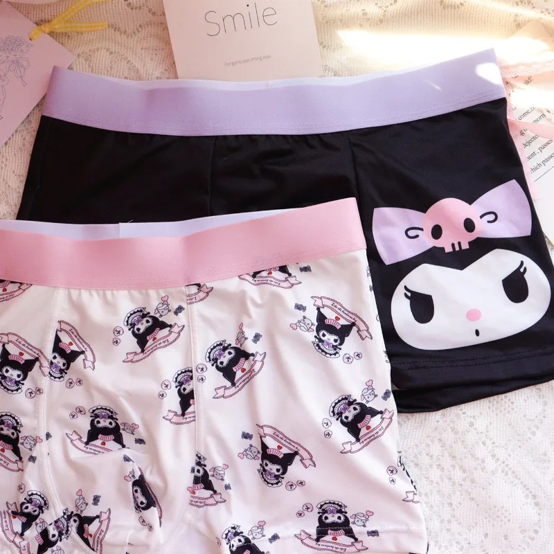 Kuromi My Melody Cinnamon Hellokitty Cartoon Cute Men Underwear Anime Underpants Men\'s Boxers Boyfriend Valentine\'s Day Gift