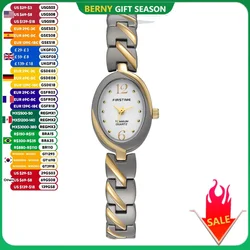 BERNY Titanium Women Watch Quartz Ladies orologio da polso gioielli orologio ovale Casual Simple Fashion orologi da donna impermeabili