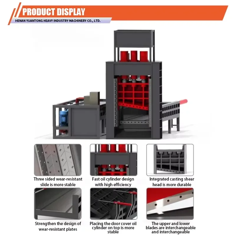 Crusher 630T Hydraulic Shear Metal Scrap Cutter Multi - Purpose Scrap Machine Gantry Shear Machine