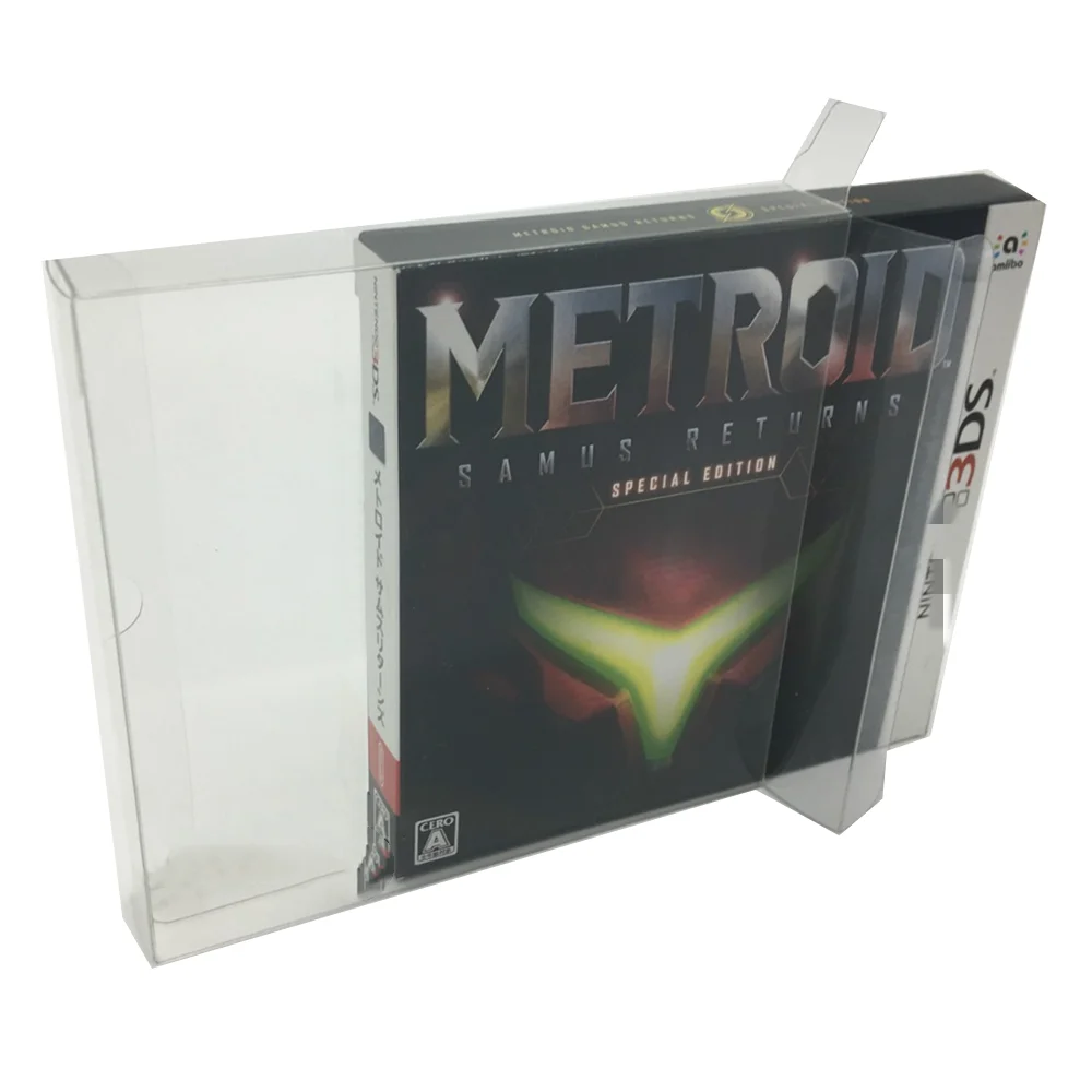 Collection Display Box For METROID/Nintendo 3DS Game Storage Transparent Boxes TEP Shell Clear Collect Case