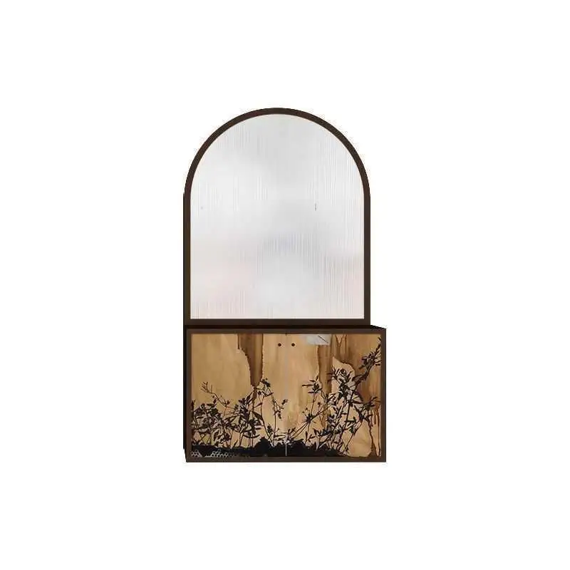 

Шкаф-перегородка из массива дерева во французском стиле Наньян, тумба для обуви, стеклянная перегородка