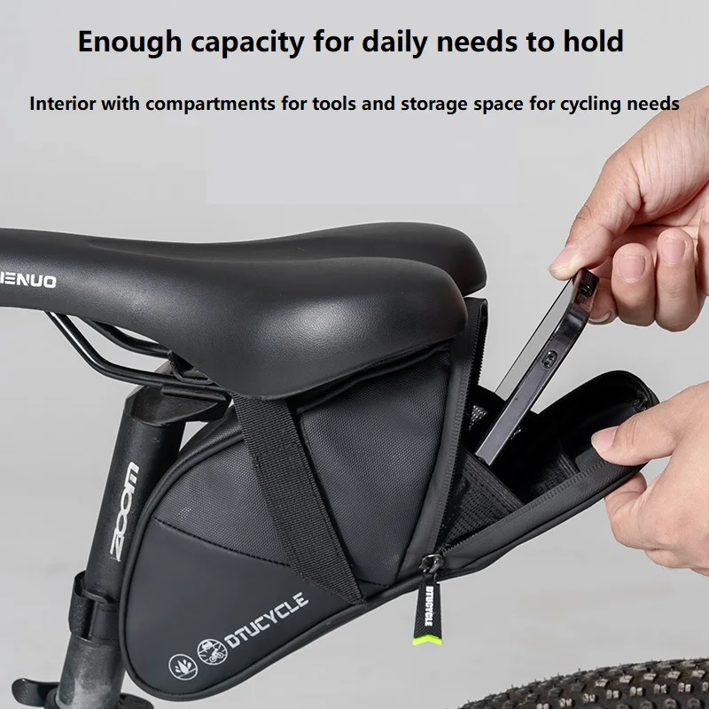 AliExpress NONE Waterproof Nylon Mountain Bike Saddle Storage Bag Seat Rear Tool Pouch Outdoor Cycling Accessories ZXCBB03