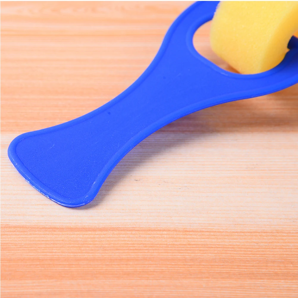 

10 Pcs Roller Type Sponge Brush Kids Painting Tools Small Rollers Kit Blue Flower Child Creativity DIY Projects