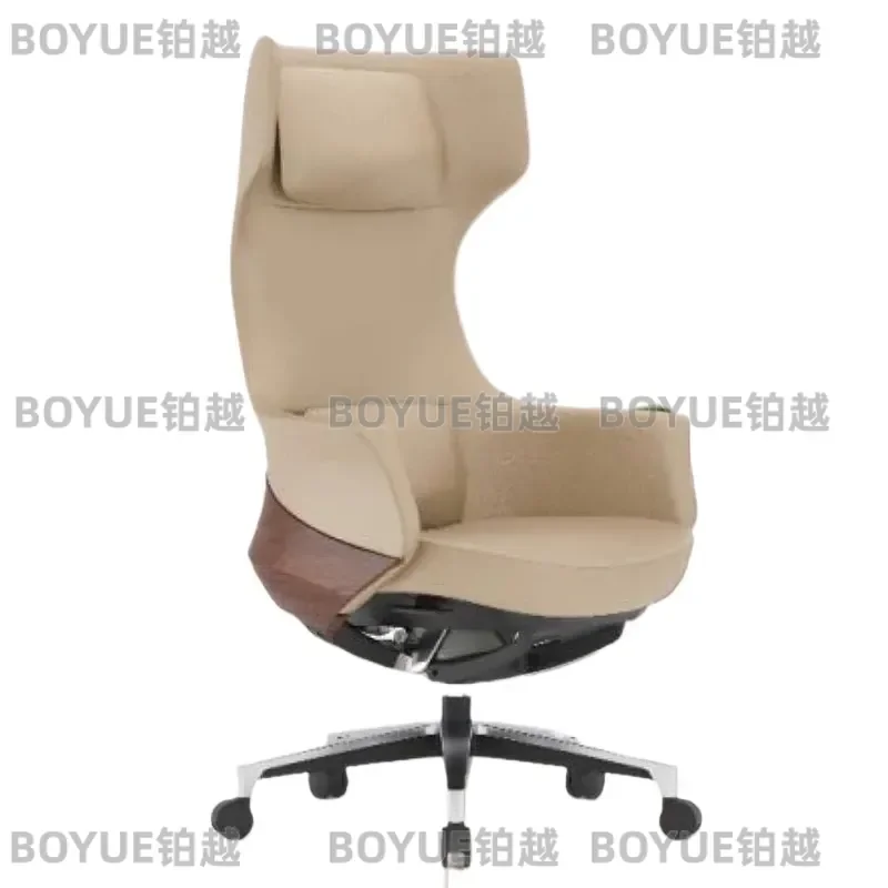 Luxury Ergonomic Leather Executive Chair High Back Comfortable Office Desk Seat for Home Study Boss Manager Business