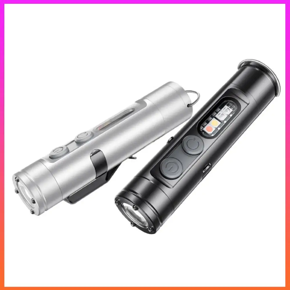 مصباح يدوي تكتيكي LED مقاوم للماء في حالات الطوارئ مع 3 أوضاع مصباح يدوي فائق السطوع للمصابيح الأمامية والتخييم في الهواء الطلق في حالات الطوارئ #4