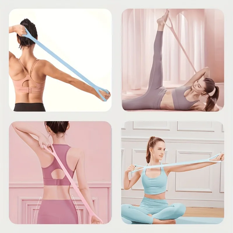 Yoga Resistance Band, High Elasticity for Back Extension to Shape the Body, Strength and Flexibility Training, Gym, Outdoor Spor