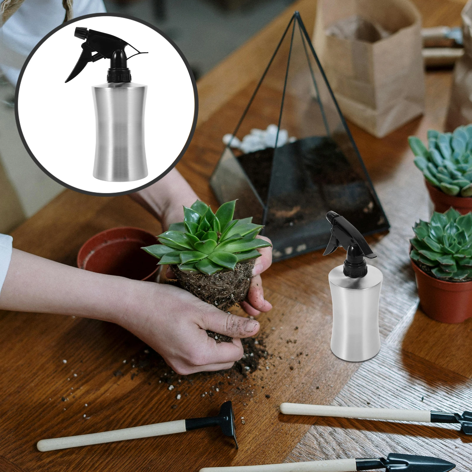 

Stainless Steel Spray Bottle Heavy Duty Watering Can Sprinkler For Cooking Gardening Outdoor Bbq Vinegar Soy Sauce Dispenser