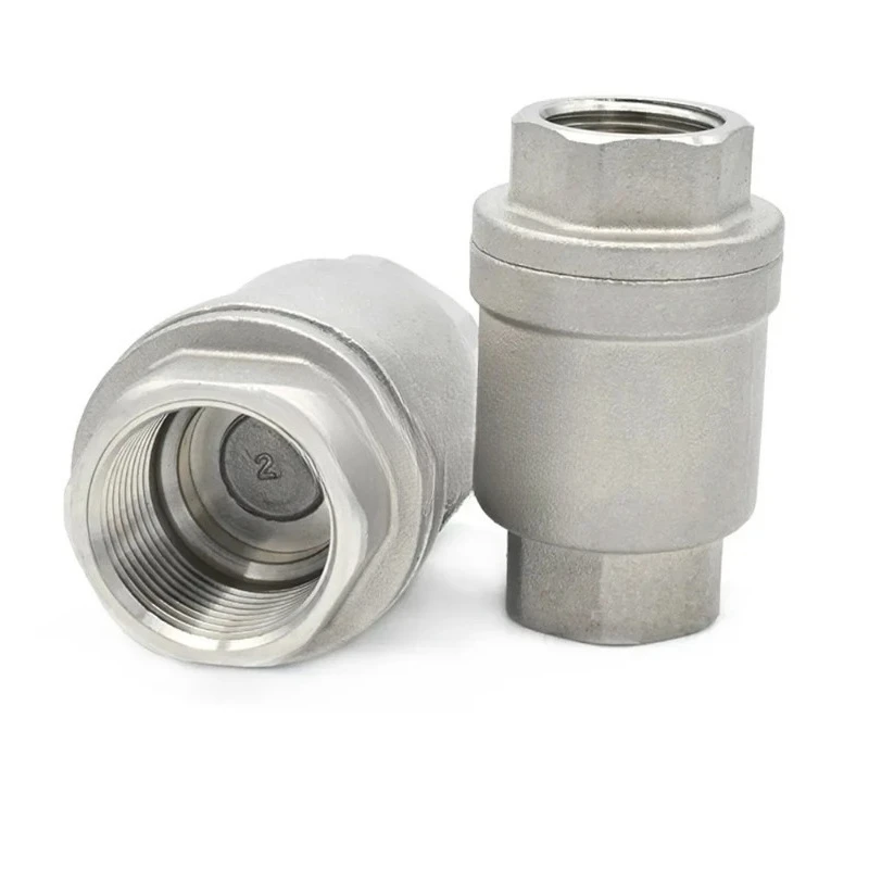 304 Stainless Steel Vertical Check Valve Non Return Valve Female Thread One Way Valve 1/8