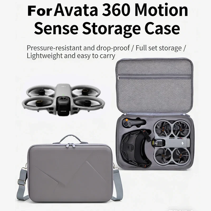 

Чехол для DJI Avata 360, жесткий противоударный кейс, водонепроницаемый портативный чемодан для DJI Goggles N3 и аксессуаров