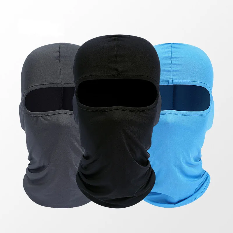 Men Balaclava Mask Motorcycle Hood Full Face Cover Cycling Caps Ski Neck Warmer Windproof Breathable Anti-UV Biker Helmet Hat