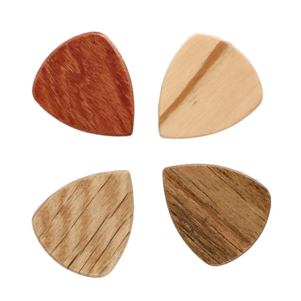 Hearted Shape Rosewood Acoustic Guitar Pick Guitars Accessories Finger Guitar Pick Wooden Guitar Pick