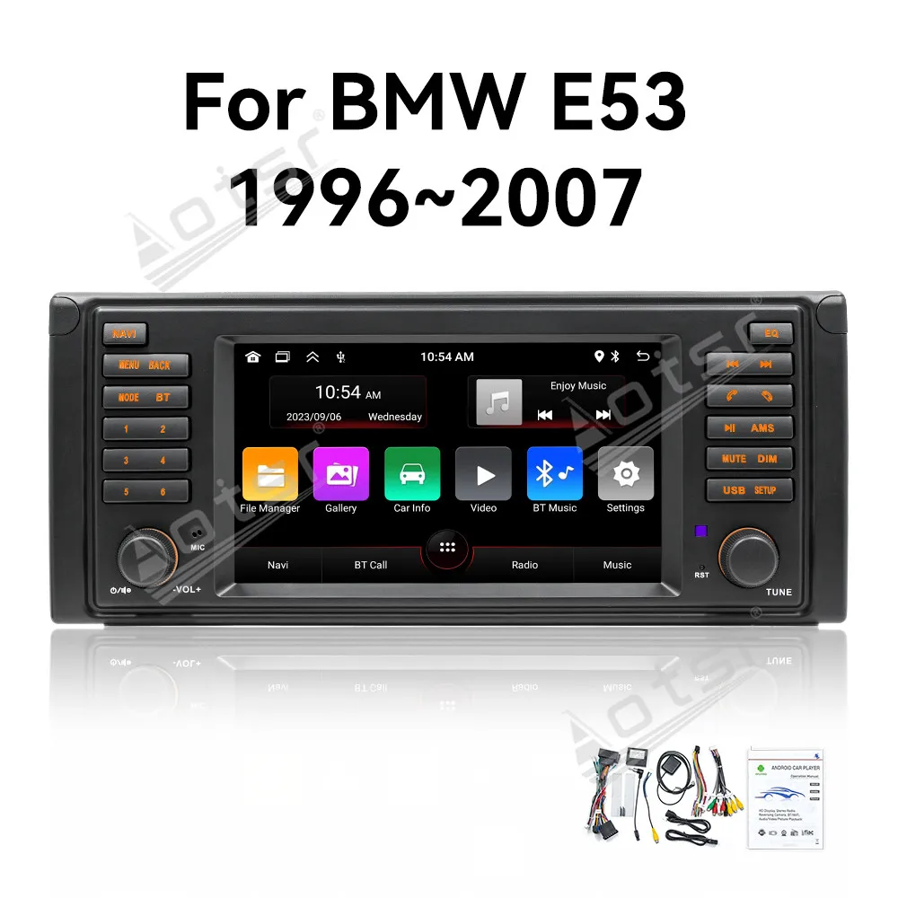 7 Inch Android 13 Multimedia Car Radio For BMW E53 1996~2007 GPS Navigation Audio Stereo Head Unit Smart Screen IPS Auto Carplay