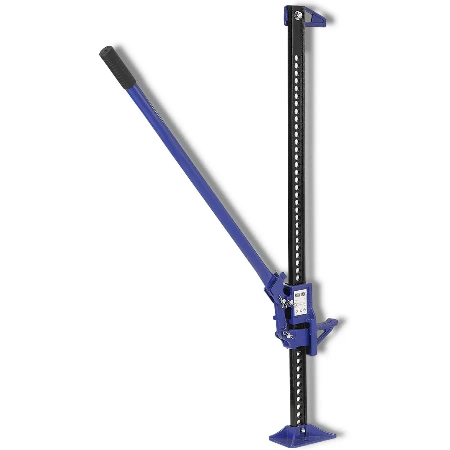 

Heavy Duty Farm Jack with 3 Ton 6600Lbs Capacity and 48Inch High Lift for OffRoad Use Ratcheting Steel Utility Jack Ideal for T