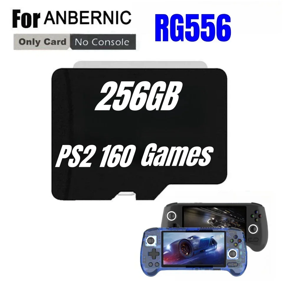 PER ANBERNIC RG556 Console di gioco portatile Scheda di memoria Scheda SD Scheda TF 61000 Giochi PS2 512G 256G 128G Micro Sd PSP Giochi