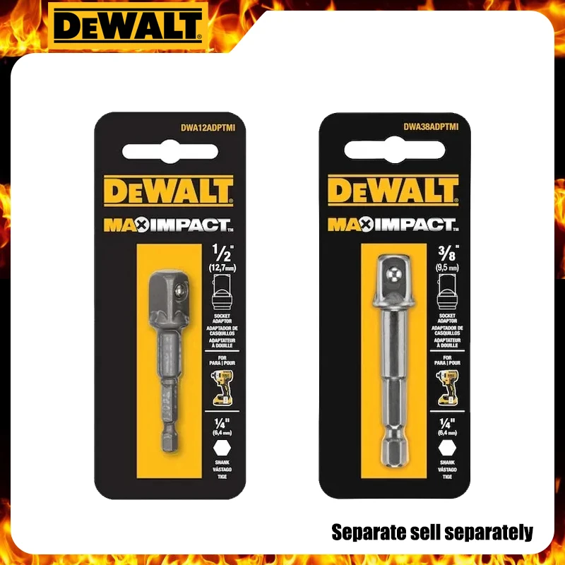 DEWALT DWA12ADPTMI DWA38ADPTMI Square Adapter Impact 1/4