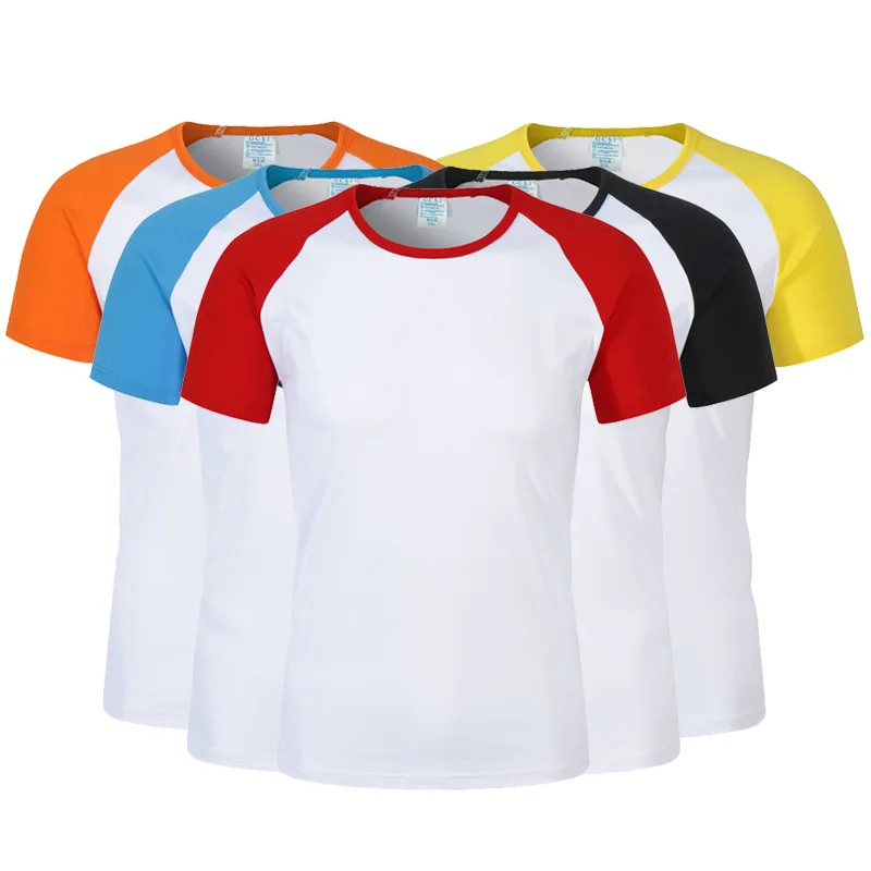 Raglan Modal Polyester Sublimation White Blank Shirts for Adult Kids Summer Casual Short Sleeve T-Shirts Family Matching Outfits