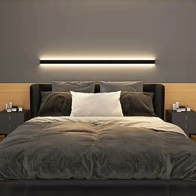 Bedroom wall lamp simple modern living room background wall lamp led minimalist long entry porch aisle corridor lamps