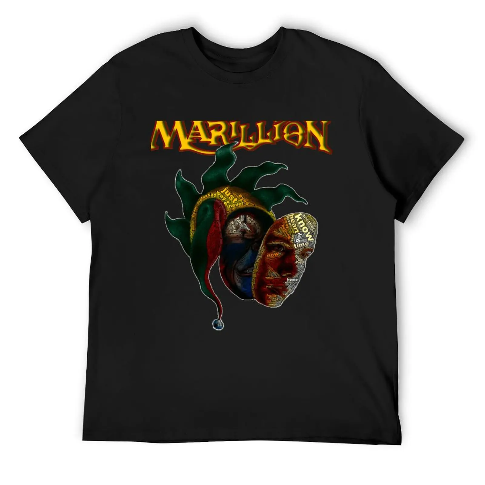 

MARILLION Market Square Heroes ARTWORK T-Shirt blacks cotton man t-shirts shirts graphic tee topping designer t shirt men