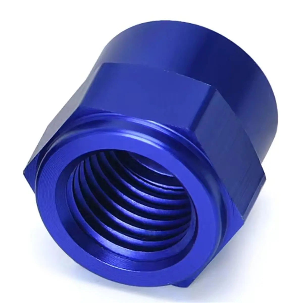 WLR- Aluminum Blue AN6 to 12.5MM Outlet Banjo Adapter Fitting + Cap for 044 Pump Car Accessories WLR-FK045BL+FK047