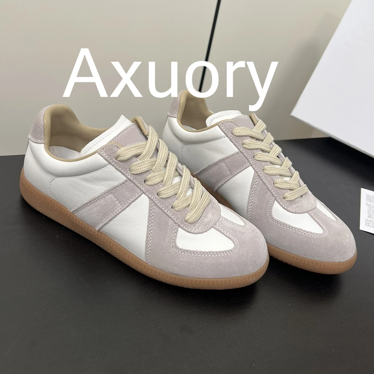 

2024 New Men's Women's Casual Shoes Leather upper Splicing Design campus Versatile Women's sports Shoes