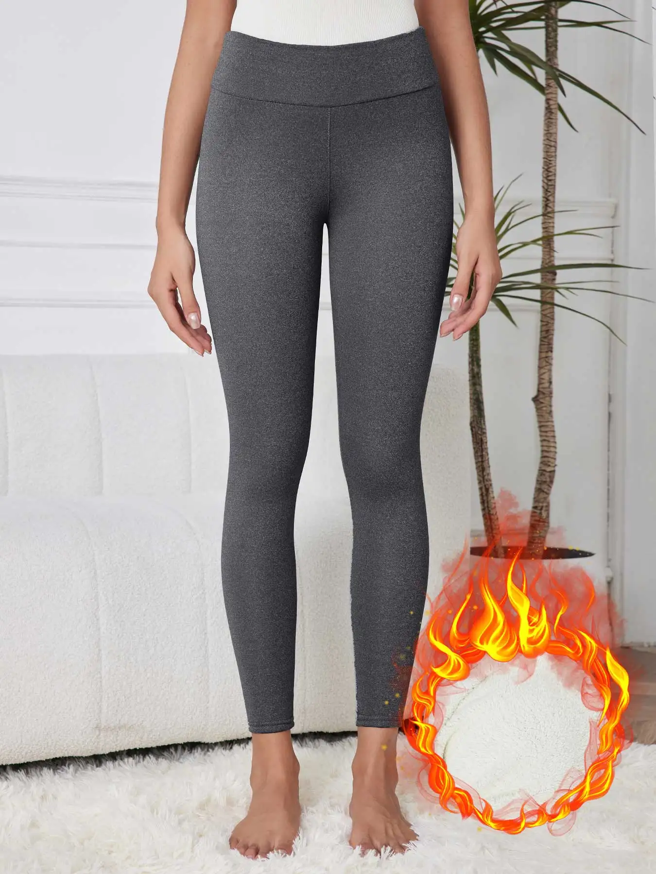 Women Pants Warm Winter Thick Velvet Legging High Waist Black Leggings Compression Thick Lamb Wool Pants Cold Resistant Pants