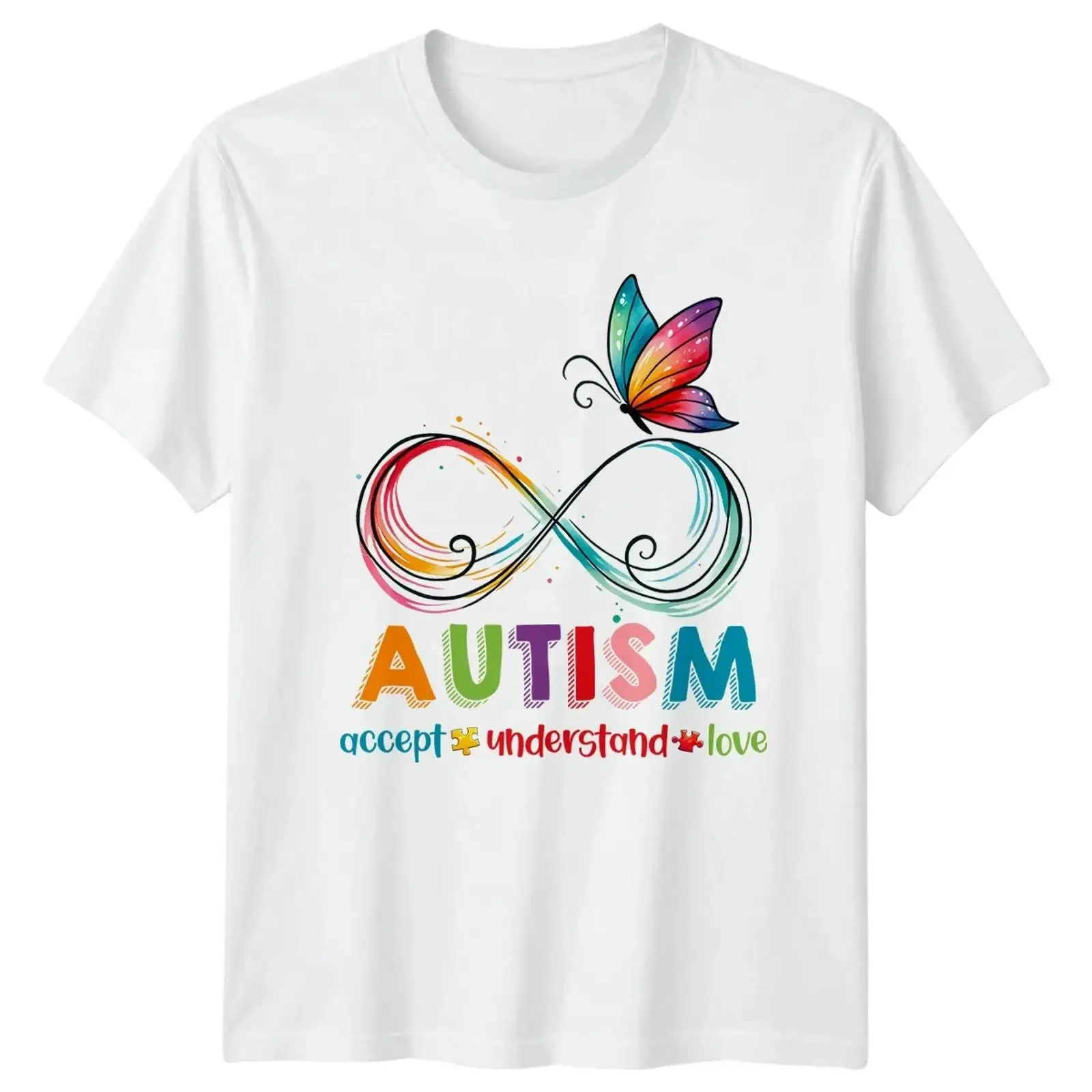Autism Acceptance Understanding T Shirt Neurodiversity Support Awareness Image 1 of 4 vintage Washed designer clothes